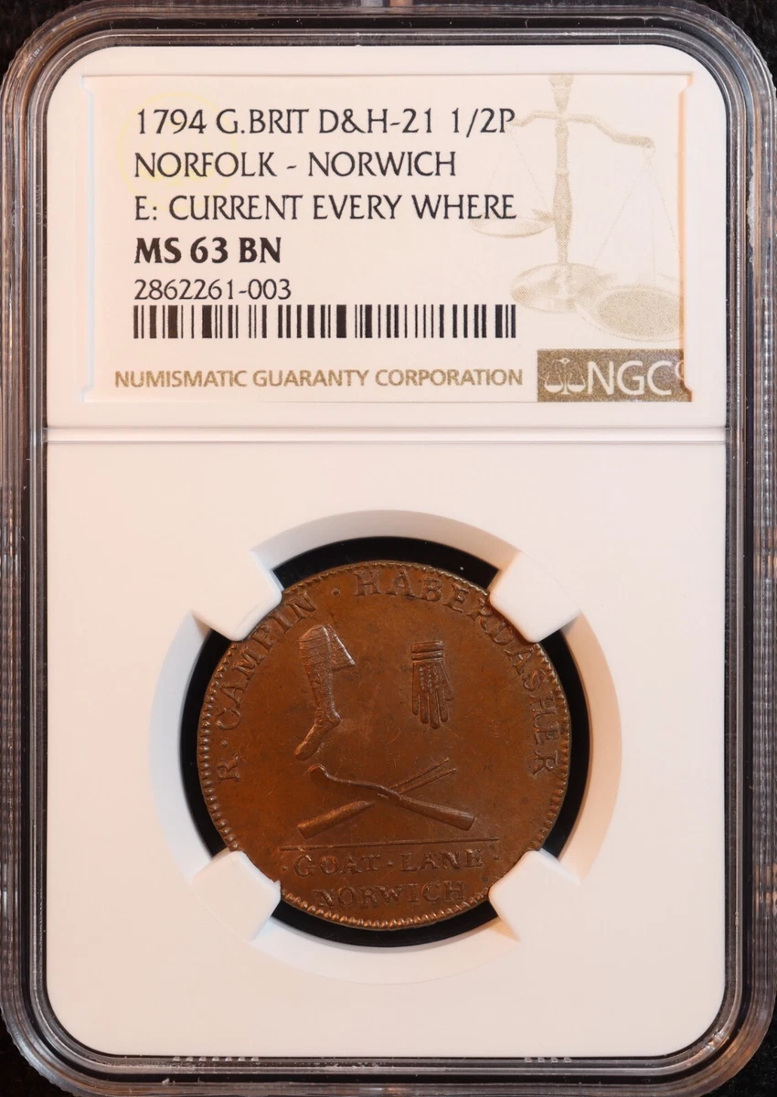 1794 Year NGC UK Half Pennies | eBay