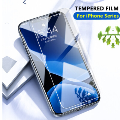 For iPhone 16 Pro Max 15 13 12 14 Plus SE Anti-Oil Coating Tempered Glass Shield