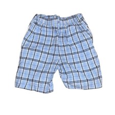 VNTG Glorimont Boys Blue Plaid Shorts Size 7 Cotton Made in USA Preppy Classic