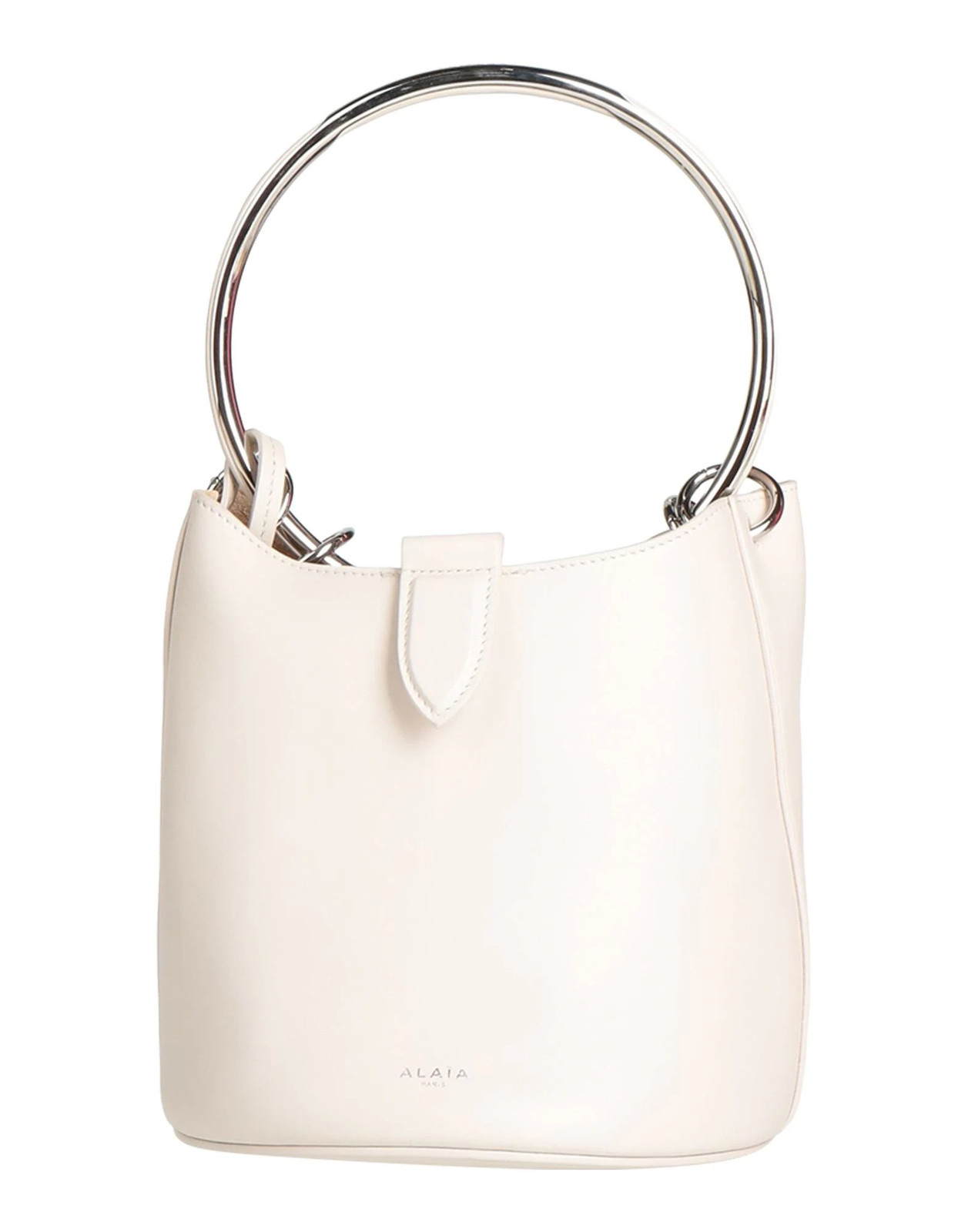 Alaa - Women - Leather Bucket bag - Cream 404890₽
