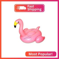 SWIMLINE Giant Inflatable Ride-On Pool Float for Adults, Flamingo