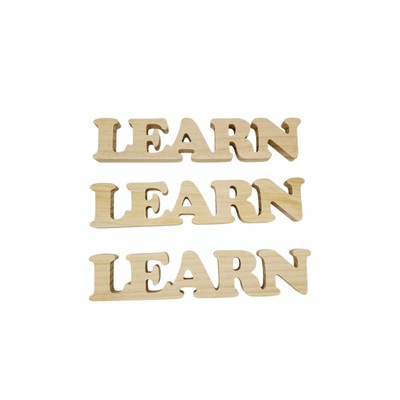 Mondo Llama LEARN Wood Bases Set Of 3