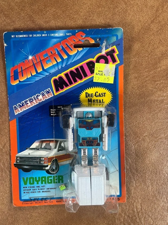 Voyager Van Select Convertors Transforming Action 1984 De colección NUEVO SELLADO Foto 3 de 4