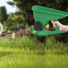 Hand Held Seed Spreader Easy Use 1.5L Ergonomic Handle Garden Supplies Green