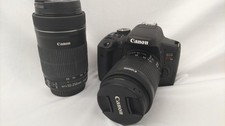Canon EOS Kiss X8i DSLR Camera Double Zoom Kit Used Verified