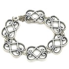 James Avery Sterling Interlocked Hearts 6.75" Bracelet Brooch Lot of 2 #S5522-5 — photo 2