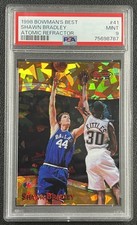 SHAWN BRADLEY PSA 9 1998-99 BOWMAN'S BEST #41 ATOMIC REFRACTOR 12/100
