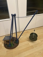 Antriebsmodell Diorama großer Kran -  Derrick-Kran - Mit Kabeltrommel