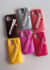 Rhode Lip Case iPhone 15 14 13 12 Pro Max Silicone Phone Case Lip Gloss Holder