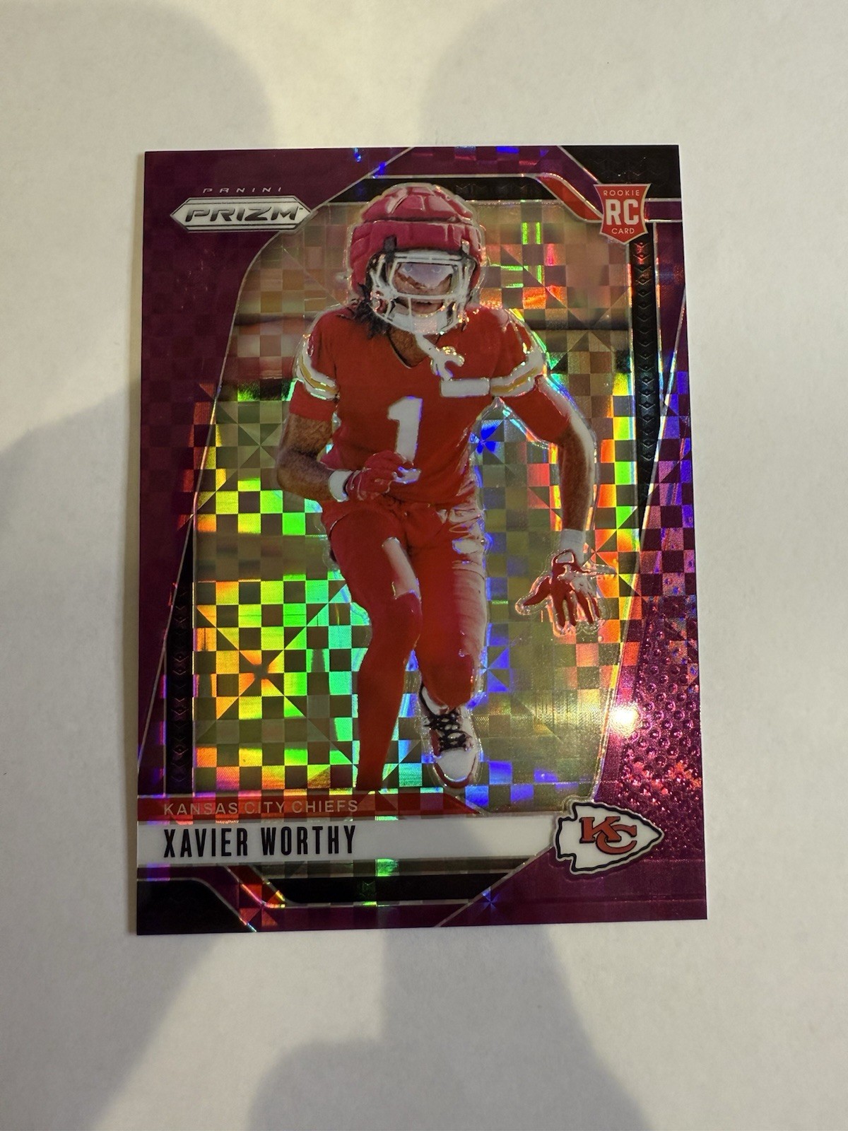 2024 PANINI PRIZM PURPLE POWER #399 XAVIER WORTHY /49