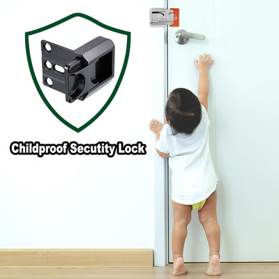 Home Security Türschloss Verstärkung Kindersicher Sicherheitsriegel 2er Pack Schutz
