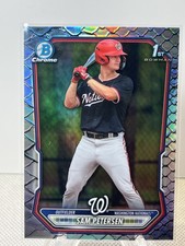 2026 Topps Bowman Sam Petersen Chrome Reptilian #BCP-122 Nationals