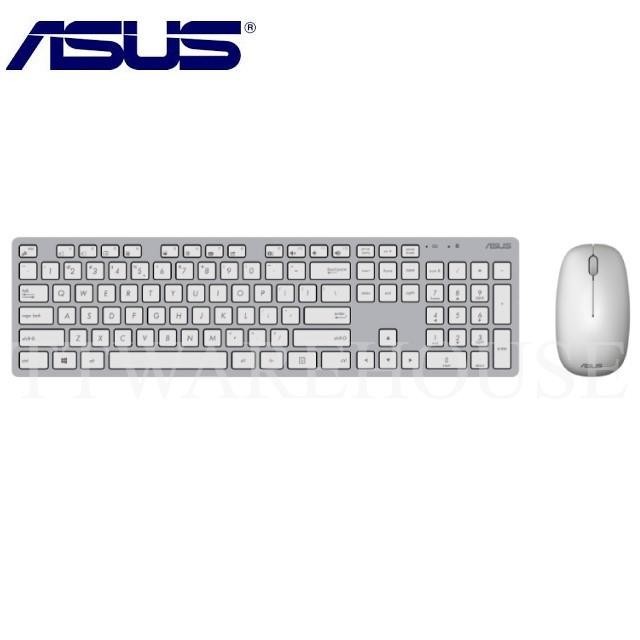 [US] NEW ASUS W5000 EN/CH Wireless Keyboard + Mouse Bundle Set for PC (WHITE)