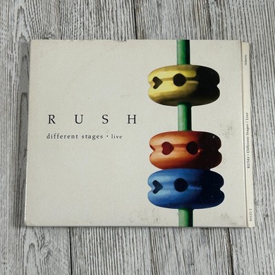 Rush   Different Stages Live CD 1998 3-Disc Set Atlantic Anthem Rock Prog