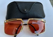  RARE  VTG Men's CAZAL 957 Gold-Tone Metal Frame Farrakhan Style SUNGLASSES