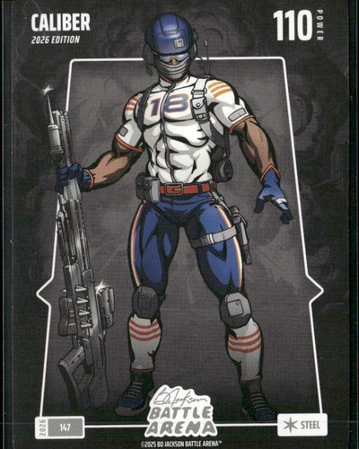 2026 Bo Jackson Battle Arena Caleb Williams - Caliber Steel #147 Chicago Bears
