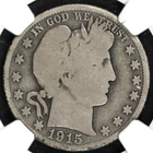 1915 BARBER HALF DOLLAR NGC G 4 NICE AND NATURAL LOW MINTAGE PROBLEM FREE BETTER