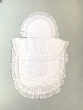 Vintage 1991 Cradle Days Pram Set White Lace And Ribbon