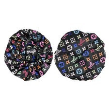 Bonnet Sleep Cap Hair Wrap Cover Satin Lined,