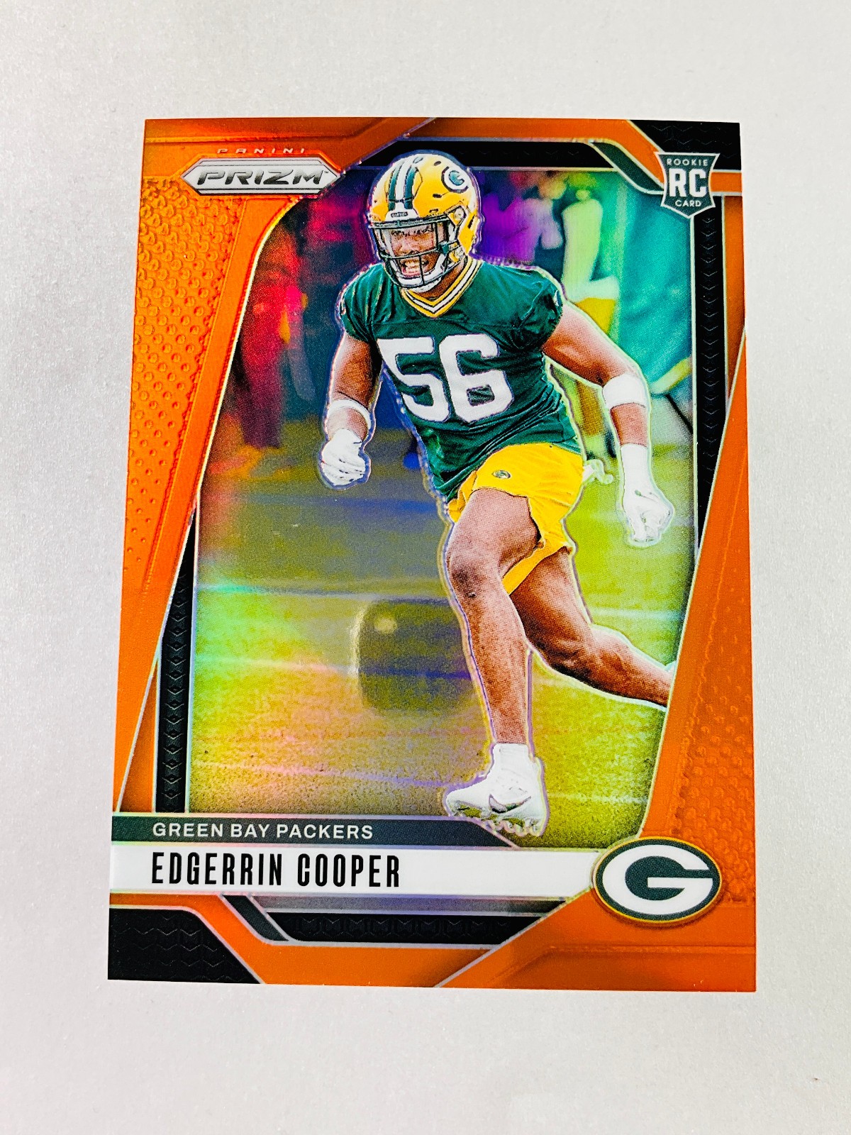 2024 Panini Prizm - Rookies Edgerrin Cooper #331 Orange Prizm /249 (RC)