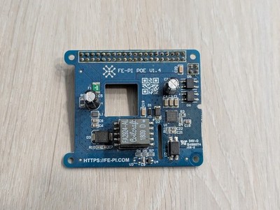 Fe-Pi Raspberry Pi 4 and Raspberry Pi 3B+ POE Power Over Ethernet HAT