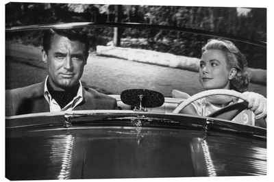 Leinwandbild Cary Grant und Grace Kelly, 1955
