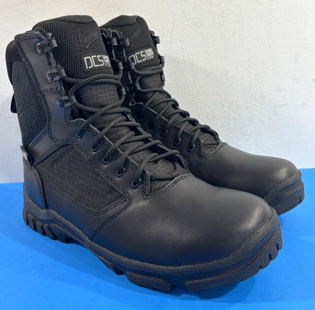 NEW 9 D DANNER LOOKOUT 8" WATERPROOF BOOTS 23822 BLACK FREE 