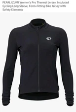 PEARL IZUMI Pro Thermal Jersey Premium Fleece Women’s Size Medium Black 