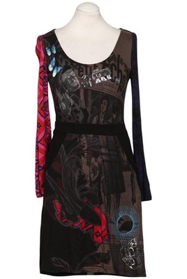 Desigual Kleid Damen Dress Damenkleid Gr. M Baumwolle Mehrfarbig #jmo8eqt