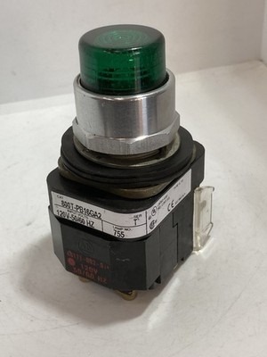 ALLEN BRADLEY 800T-PB16GA2 PUSHBUTTON ILL GREEN EXT HAD 120V 50/60HZ 2NO SER T