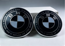 New 2set Front Hoodrear Trunk 82mm74mm Bmw Badge Emblem Logo New 2set Front Hoodrear Trunk 82mm74mm Bmw Badge Emblem Logo