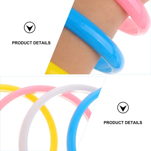 6 Pcs Smooth Surface Bracelet Stobok Baby Girl Plastic Bangle Bracelets - 第 5/12 張圖片
