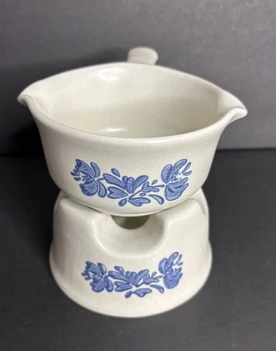 Pfaltzgraff Yorktowne Butter Saucer Warmer with Stand Potpourri Vintage USA