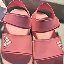 adidas Unisex Kids Pink Hook & Loop Strappy S...