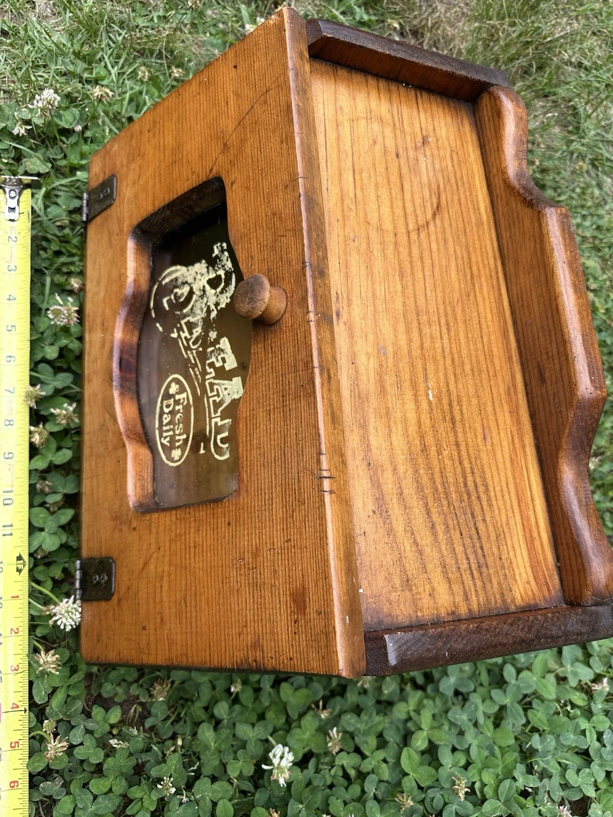 Vintage Wood Bread Box with Glass Face *missing back*
Opens in a new window or tab