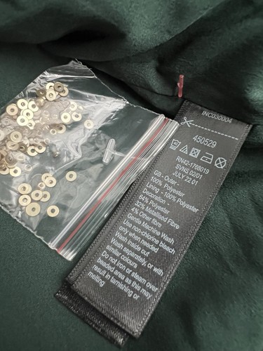 New Monsoon Green Velvet Jacket Gold Embellishment Sequins UK 22 Boho Artisan - Picture 9 of 10