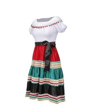 Traditional Mexican Dress Girls XL 3 Piece Set