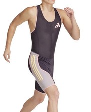 Adidas Men  s Sz S 2024 Pro Elite Promo Sleeveless Running Suit IN1131