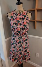 J Crew Mercantile Floral Sleeveless Lined Dress Size 2