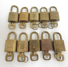 Authentic Louis Vuitton Padlock  Key 10set Gold 53500