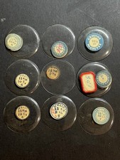 LOT OF 9 GLASS POCKET WATCH CRYSTALS SIZE 15 REPLACEMENT PARTS