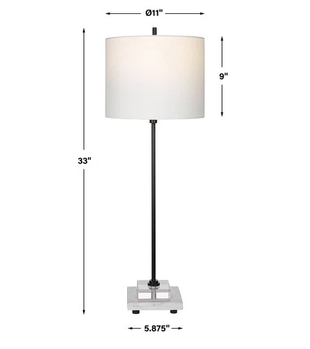 Uttermost 29992-1 Ciara Sleek Buffet Lamp - Picture 6 of 6