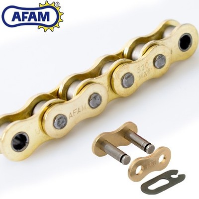 AFAM Kette für Brixton Crossfire 500 X ABS 2023 Rennkette 520MX6-GG G&B Clip