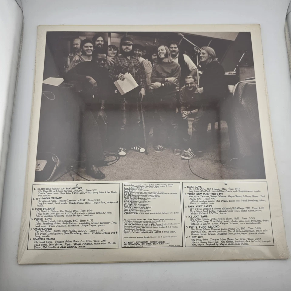 Doug Sahm And Band Vinyl Lp - Sealed - 1974 - "Bob Dylan" SD 7254 - Rock - Folk - Image 2 of 4