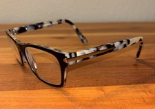 Prada VPR16S ROK-1O1 Rectangle Black Tortoise Womens Eyeglasses 52mm