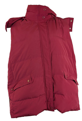 Talbots, Hooded, Down Vest, Red, Size 2x