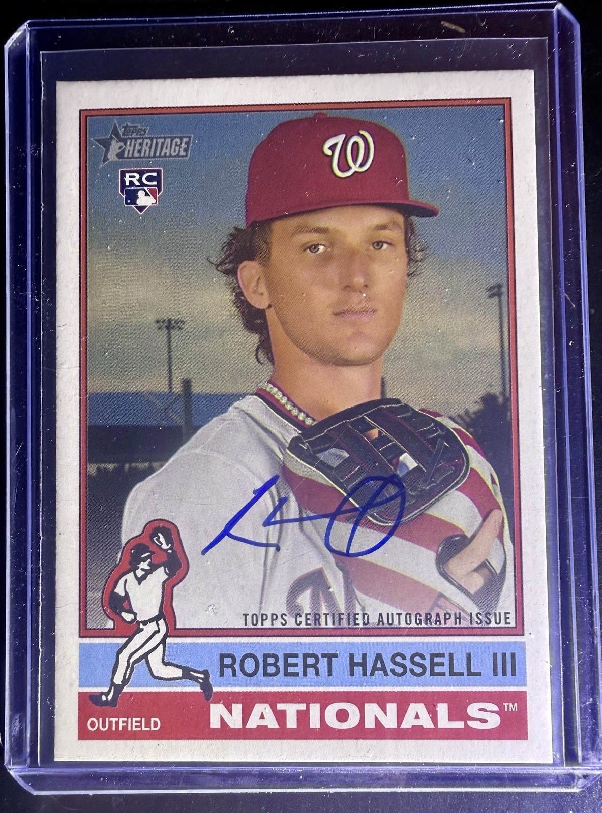 ROBERT HASSELL III 2025 Topps Heritage High REAL ONE Auto RC NATIONALS