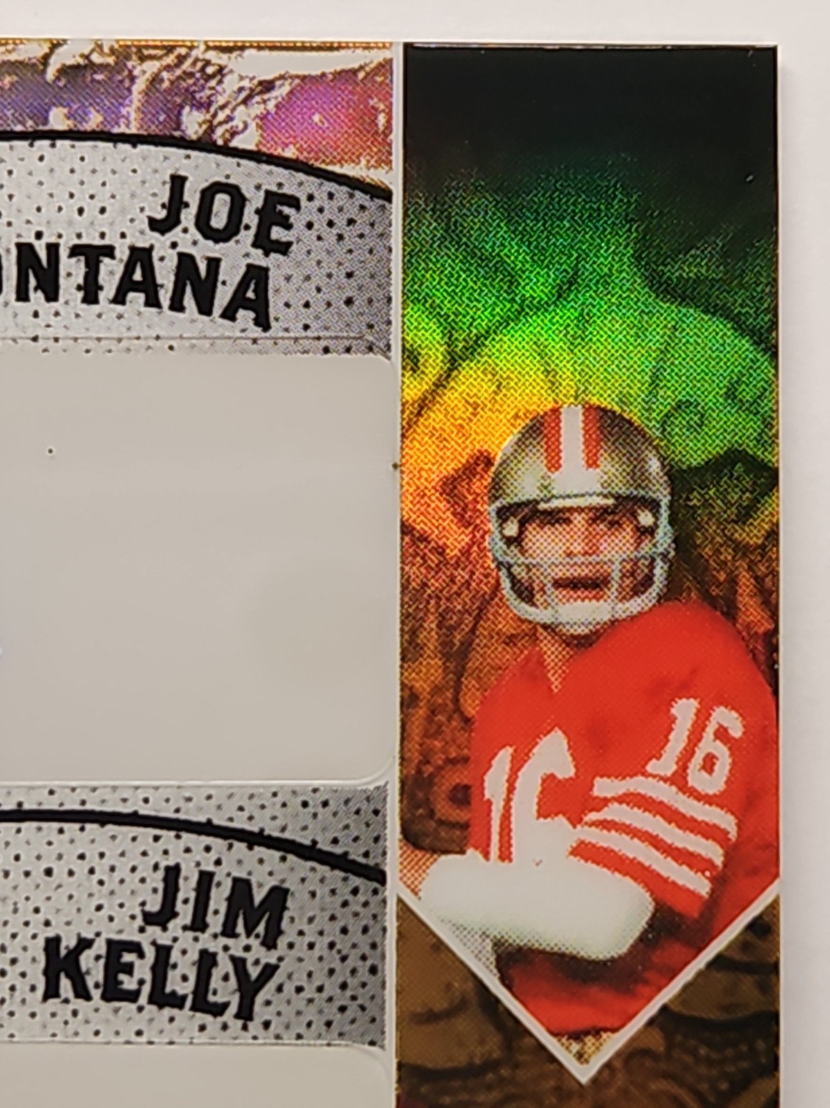 2025 LEAF GOLD TRIPLE AUTO 1/1 JOE MONTANA 49ERS JIM KELLY BILLS WARREN MOON 💪 view 4