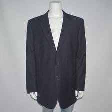 JOS A BANK Signature Regal Fit 100 Wool Navy Two Button Blazer Suit Jacket 50L