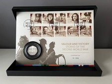 TRM 2025 Stories of the Second World War 50p Silver Proof Coin Cover Ltd. 1000